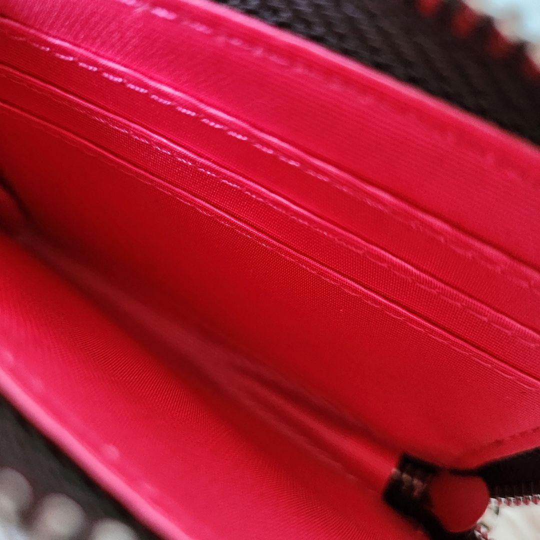 《未使用》ABISTE アビステ ビジュー付き ウォレット ショルダーバック