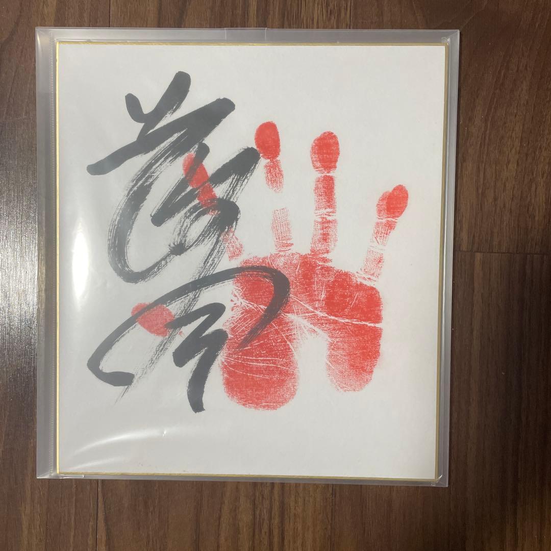レア】大相撲 令和の怪物 伯乃富士 落合 直筆 サイン 手形 色紙 - メルカリ