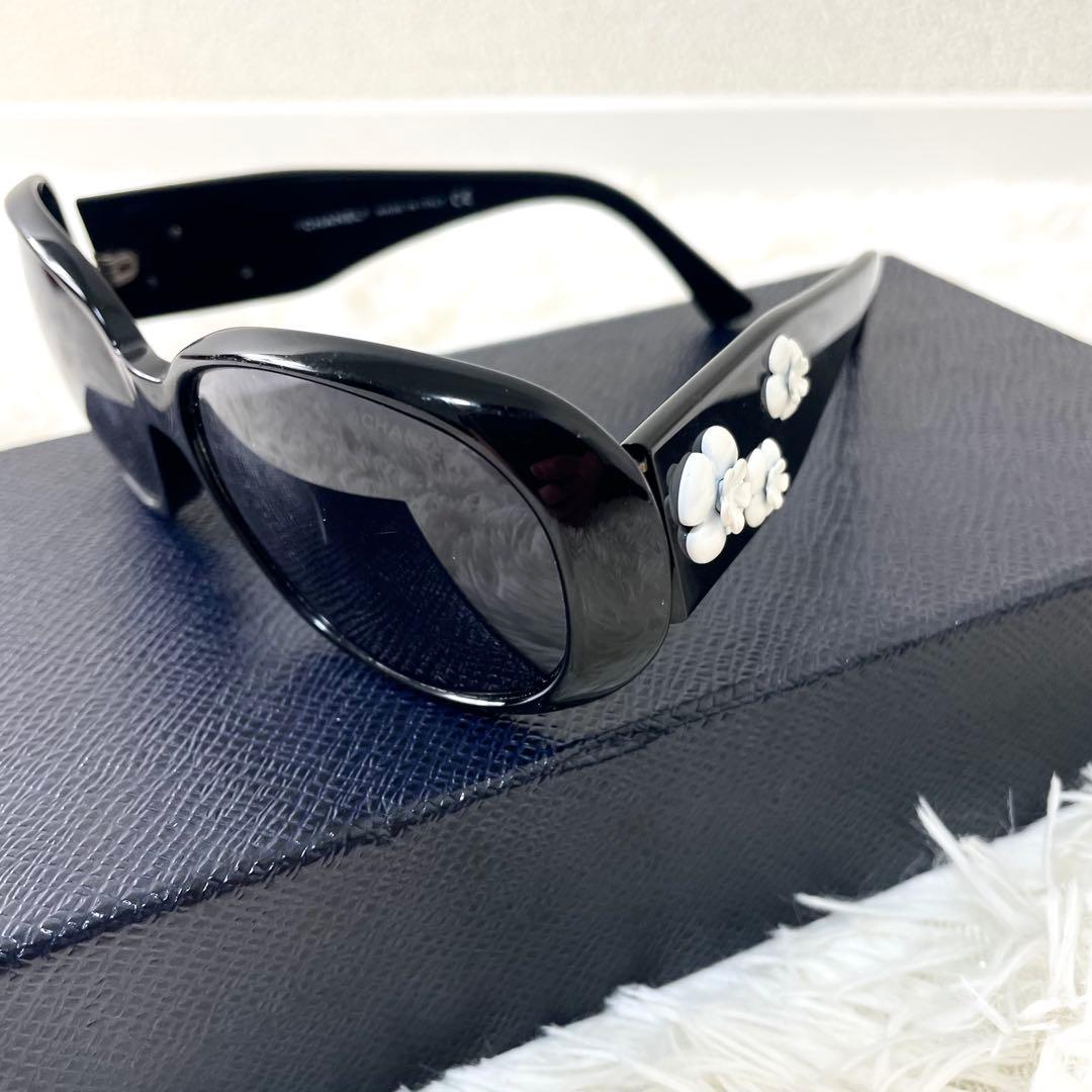 シャネル　CHANEL サングラス　カメリア　モチーフ　ブラック　黒 シャネル CHANEL サングラス カメリア モチーフ ブラック 黒｜Yahoo