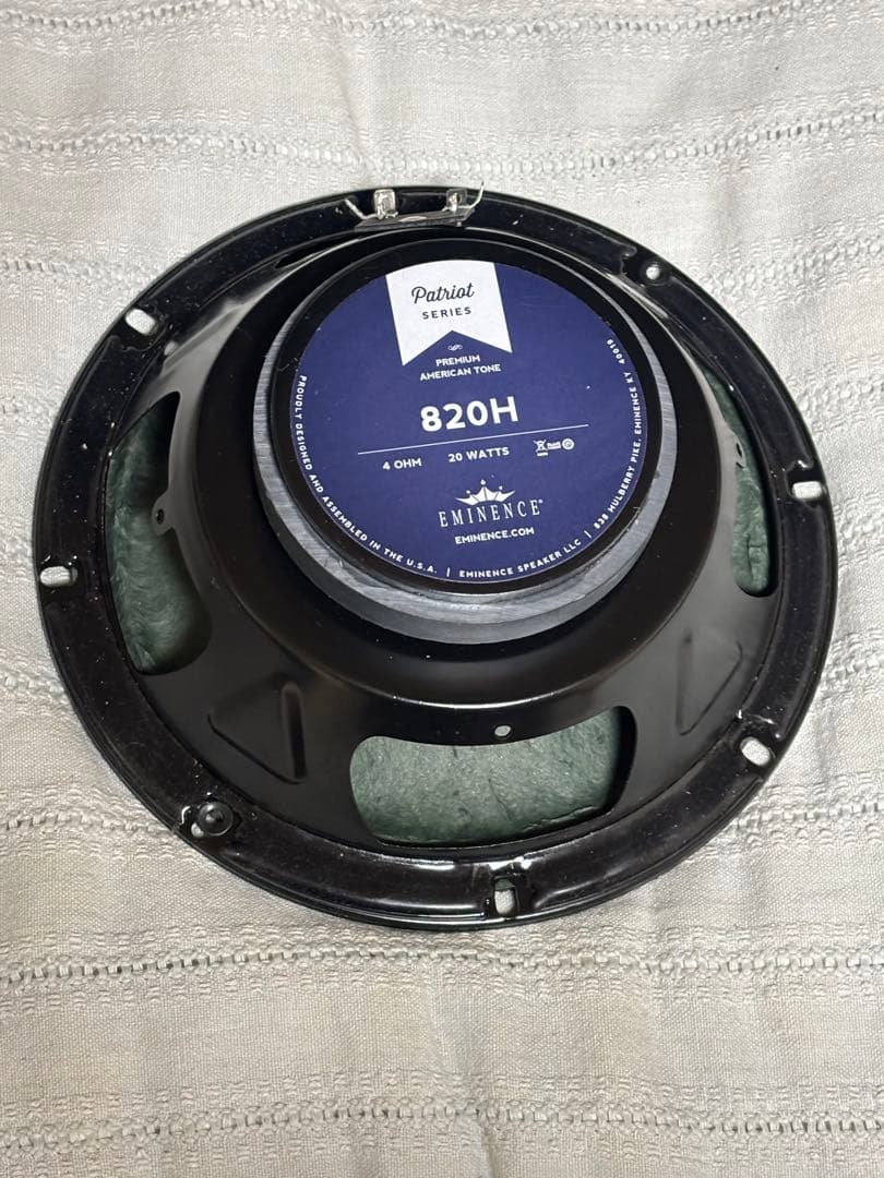 Eminence 820H スピーカー 4Ω 8インチ 20W 未使用。 eminence 820H 4Ω 8インチ - メルカリ