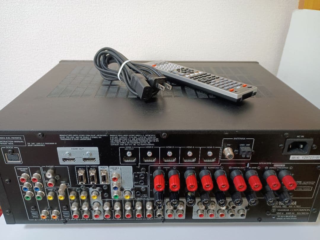 YAMAHA RX-V767 AVレシーバー アンプ 7.1ch対応 高音質