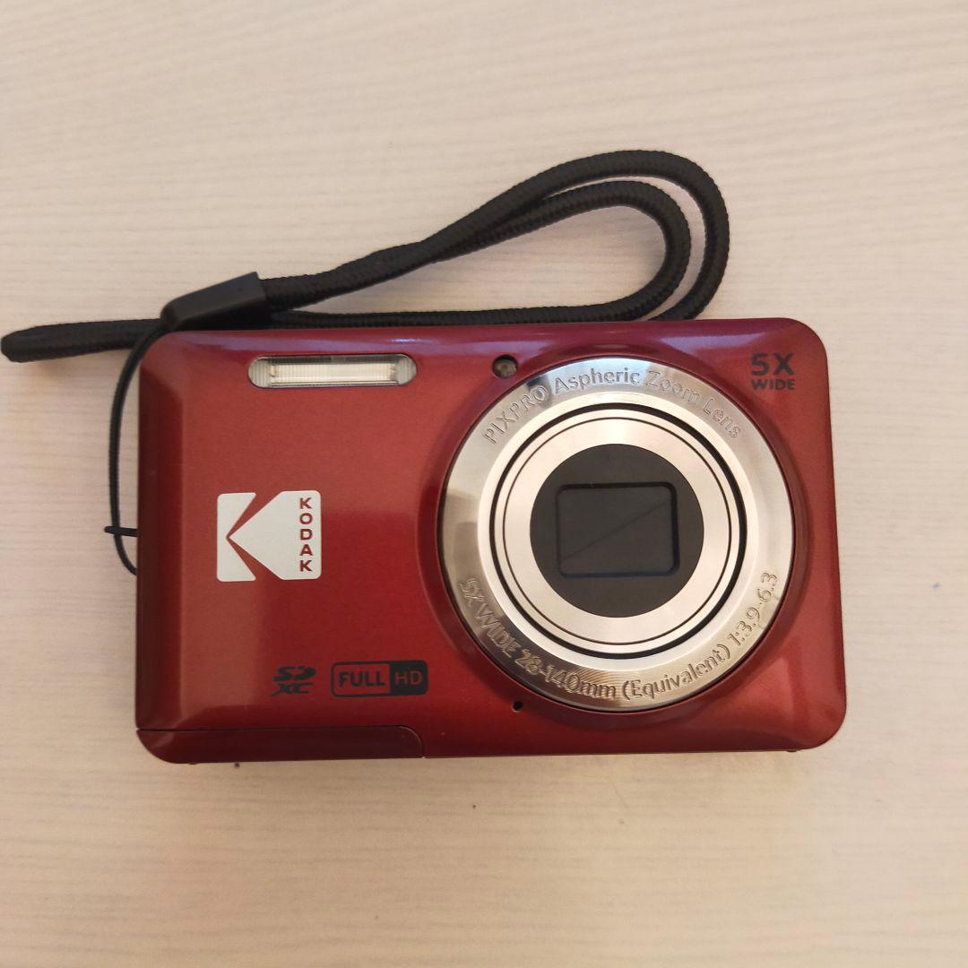 KODAK PIXPRO FZ55 レッド SDとリーダー付 - メルカリ