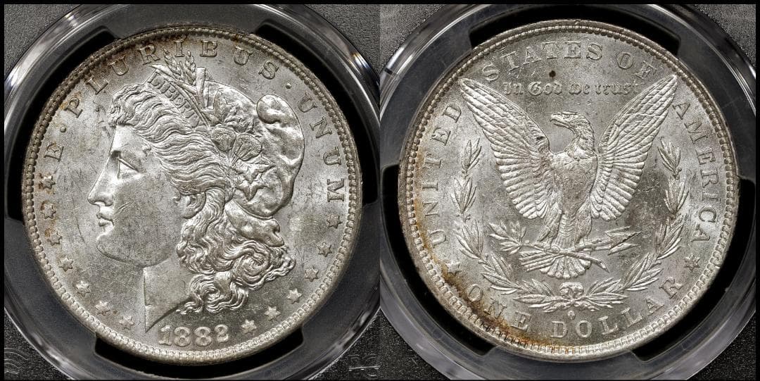 PCGS-MS61 アメリカ 1882O モルガンダラー銀貨 ニューオリンズ - メルカリ