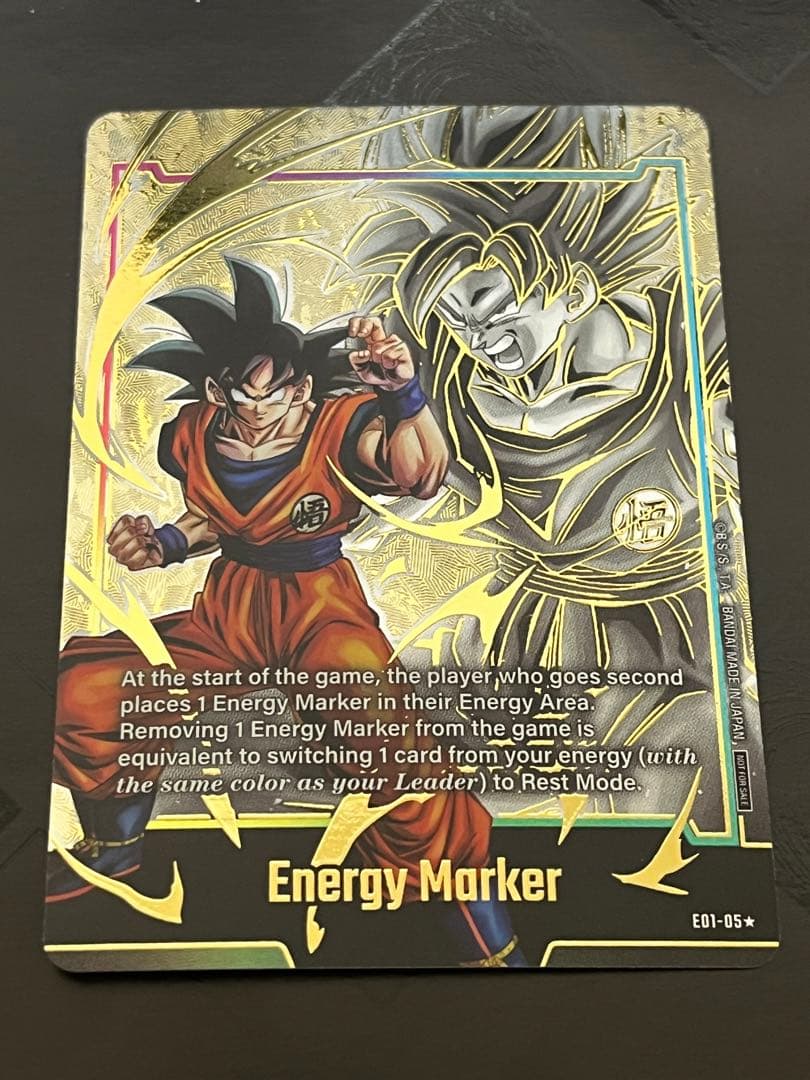 ドラゴンボール超カードゲーム 孫悟空 エナジーマーカー E01-05 英語