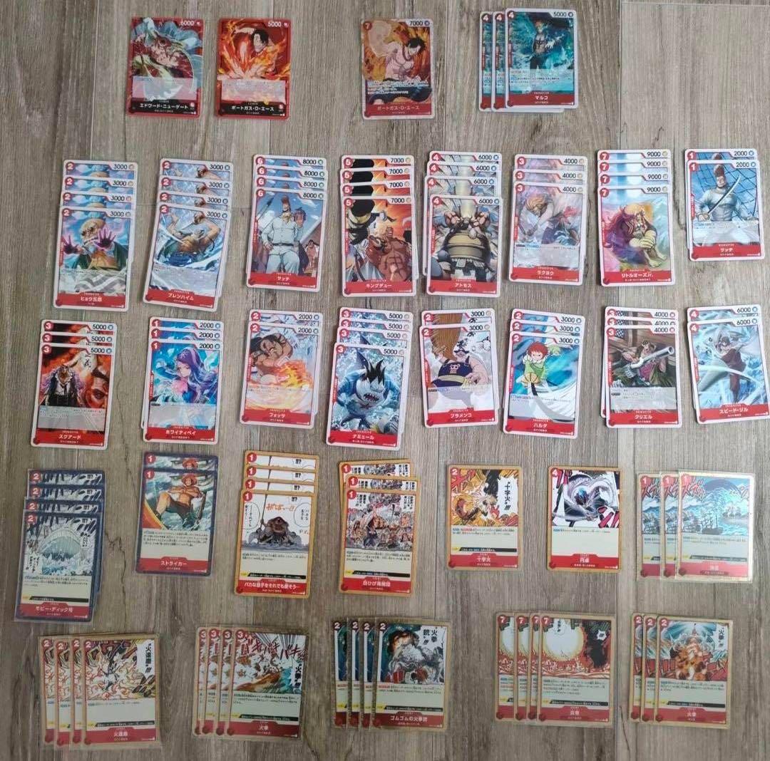 全94枚 ワンピースカード 構築済デッキ 構築用パーツ エース 白ひげ