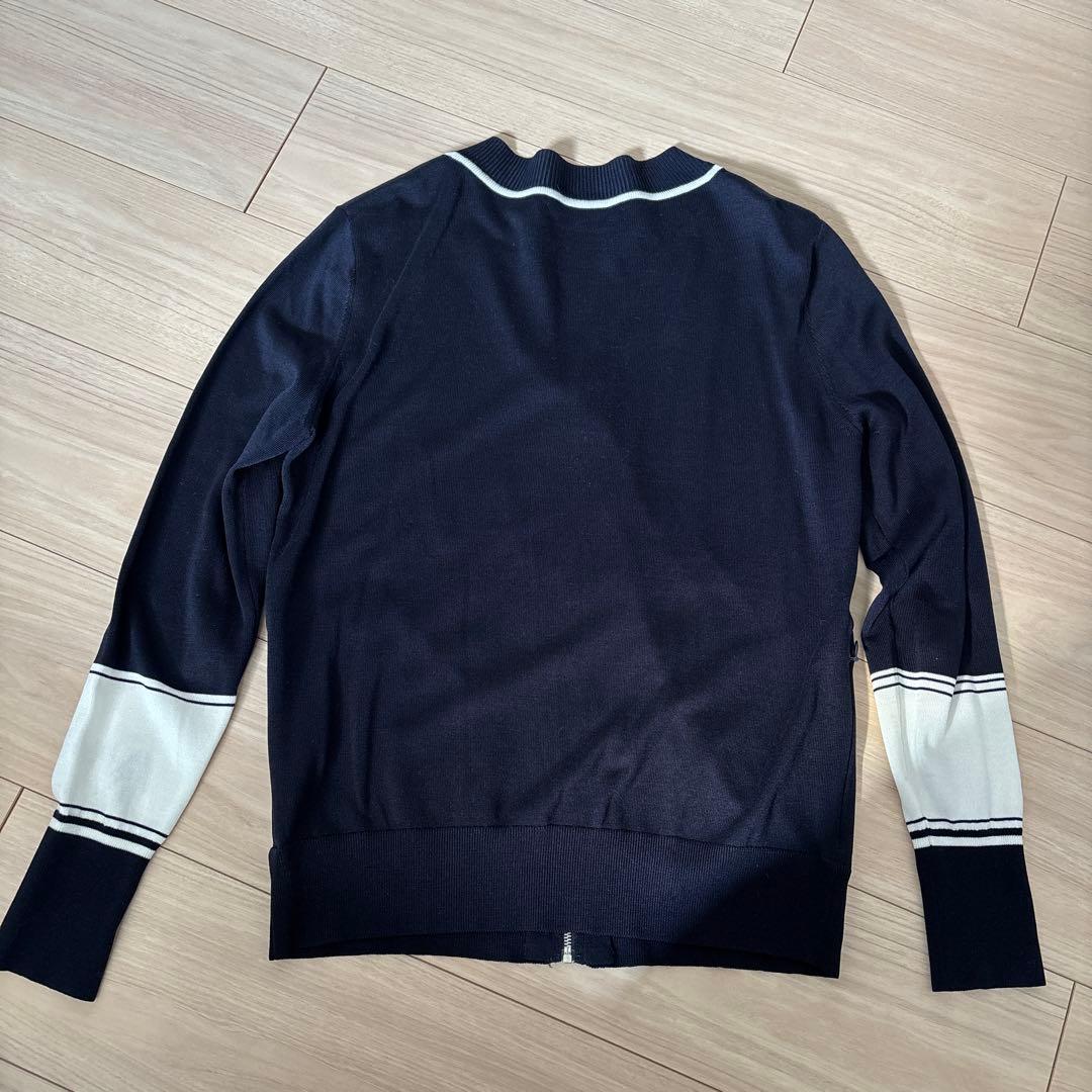 FOXEY NEW YORK SPORTSネイビー ジップアップカーディガン - メルカリ