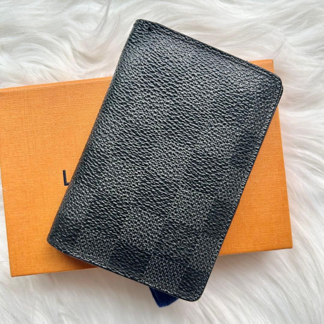 ✨美品✨ルイヴィトン 名刺入れ ダミエグラフィット オーガナイザードゥポッシュ 正規紙袋無料】ルイヴィトン カードケース 大容量 ポイントカード 名刺