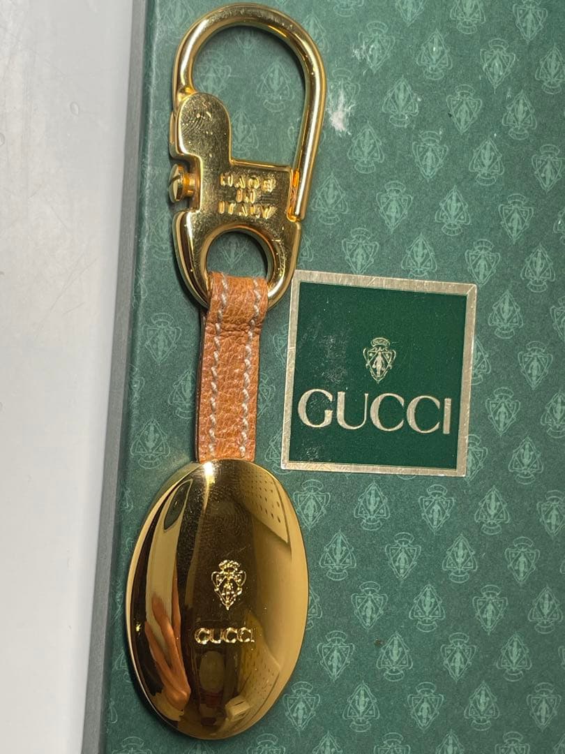 新品未使用】GUCCI キーホルダー ゴールド金具 レトロ シェリーライン