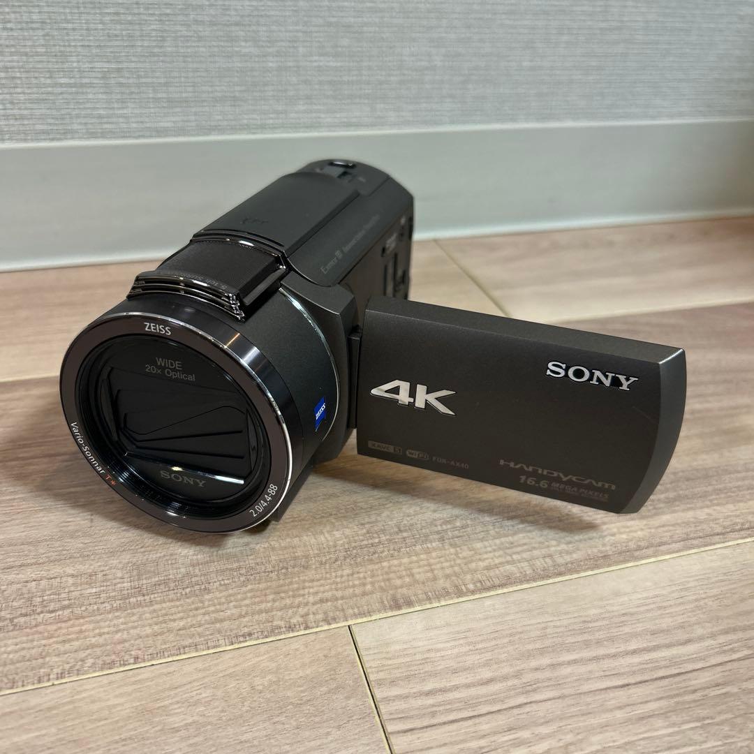 SONY FDR-AX40 4K ハンディカム ビデオカメラ Amazon.com : Sony 4K Video Camera Handycam 20x Optical FDR-AX40-B