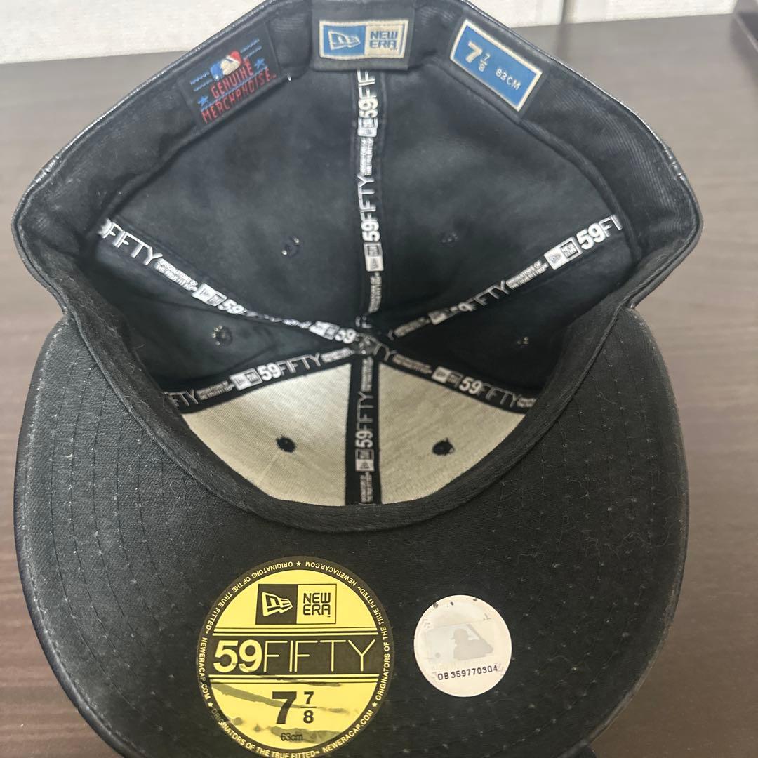 ニューエラ レザー キャップ アトランタ ブレーブス B系 bboy 本革