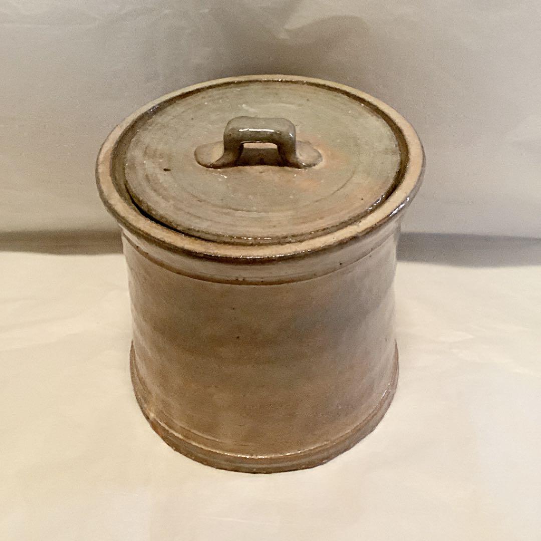茶道具】坂田泥華作 萩寸胴水指