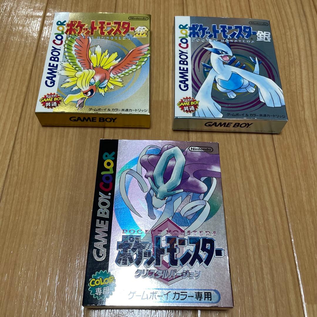 美品・起動確認済】ポケモン金銀クリスタル 3本セット - メルカリ