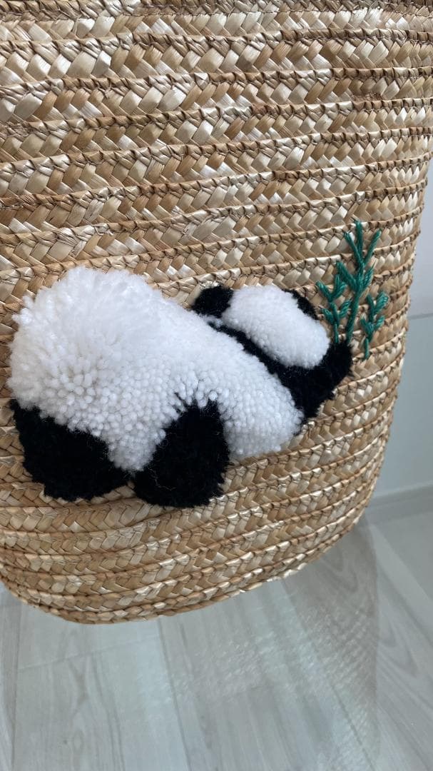 トレジャートプカピ アニマルかごバッグ もこもこ刺繡 パンダ - メルカリ