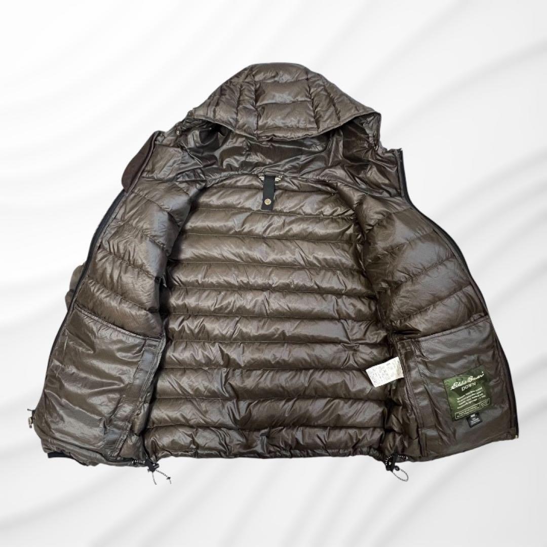 Eddie Bauer 900FP ダウンジャケット ブラウン - メルカリ