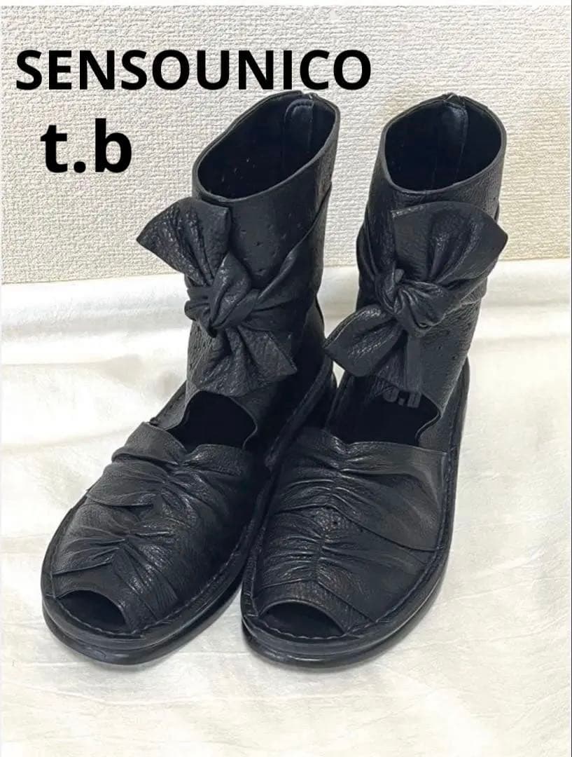 初売りセール！タグ付き⭐️センソユニコ　リボン ブーツ　バックジップ　レザー Sweet Jelly キッズ 通販 Sweet Jelly スイートジェリー キッズ バック