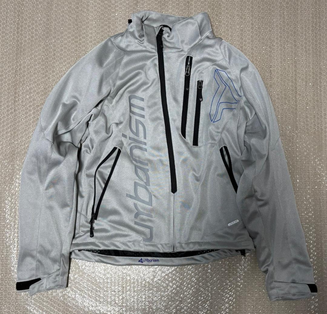 urbanism シルバー ジャケット UNJ-091　サイズL　【中古美品】 春夏 UNJ-105W フードメッシュジャケット[WOMEN] urbanism(レディース