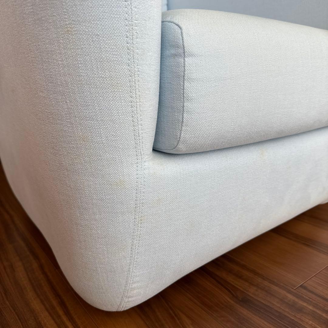 IDEE イデー ミラーソファ 1人掛け／ナチュラル×北欧デザイン/水色