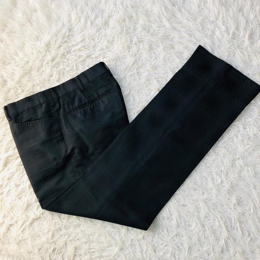 希少】ジョンローレンスサリバン☆シルク100％ セットアップ チェック M