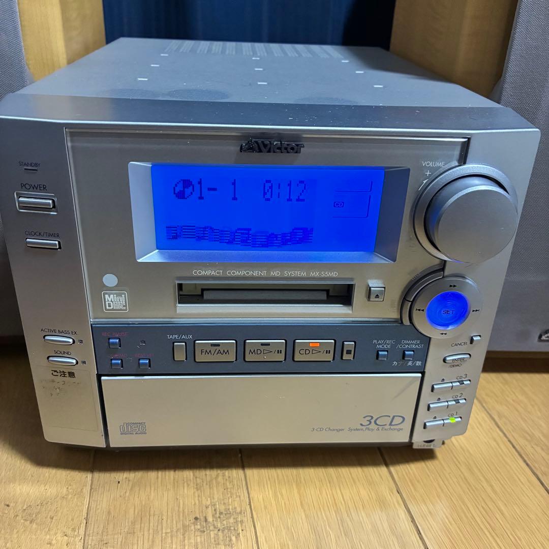 動作確認済み】Victor ビクター MX-S5MD 3連奏CD コンポ - メルカリ