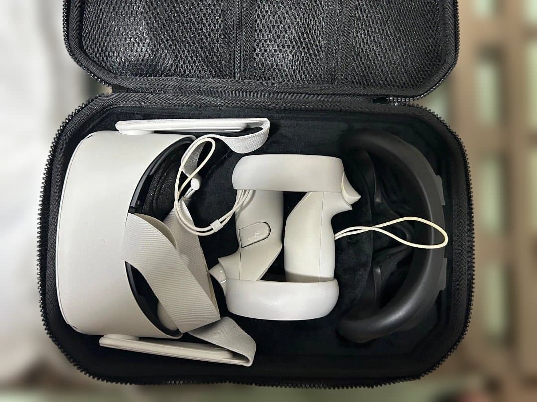 Quest2 128GB 箱無し キャリングケース付き 筆付！TopCube Quest2用キャリング・ケース、初期導入に最適！[PR