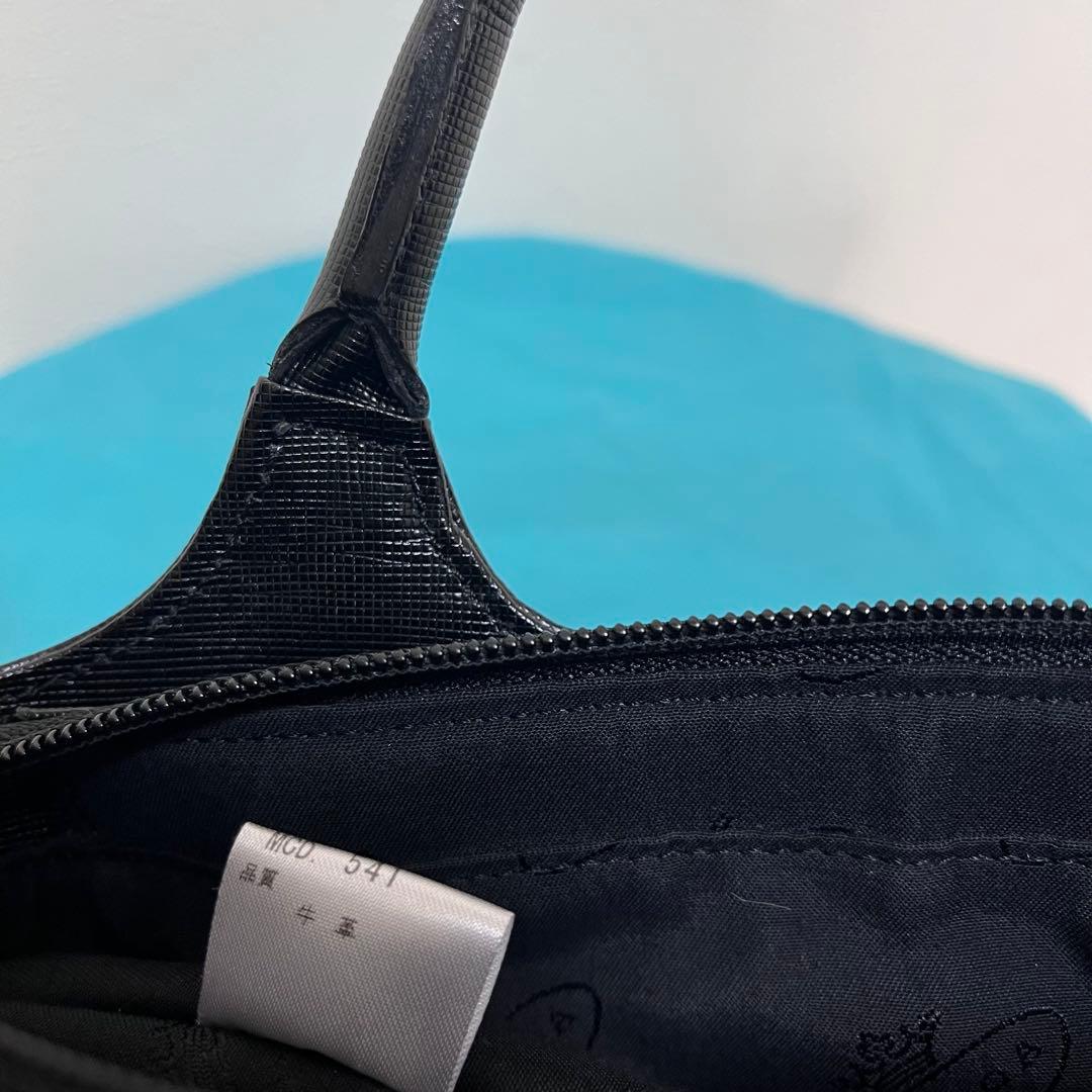 極美品◎TOCCA トッカ 2wayバッグ 黒 フラワーモチーフ ショルダー