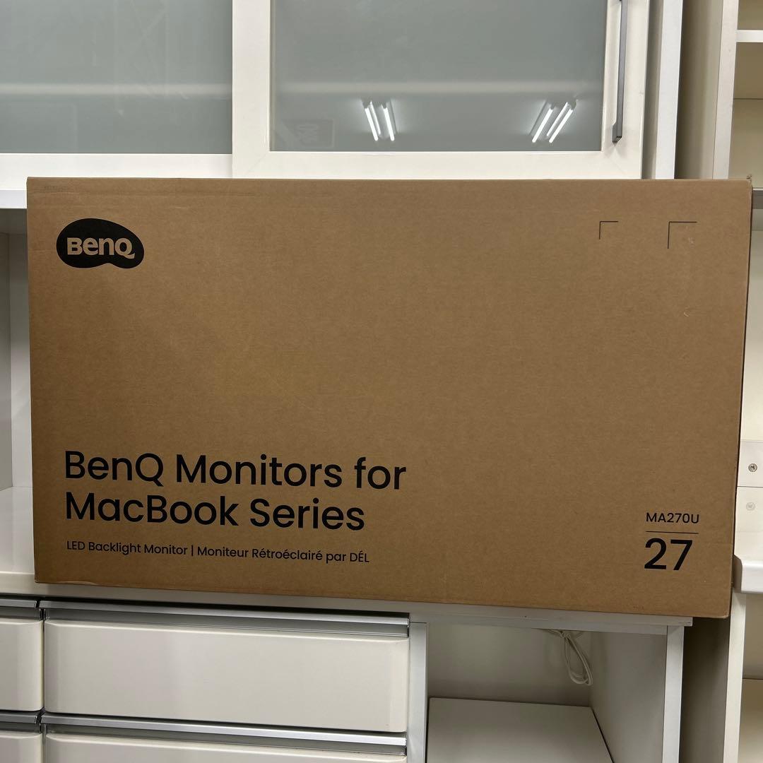 BeuQ モニター　MacBook Series MA270U このMacBookとの一体感を見よ。BenQがMac向けディスプレイにかける本気