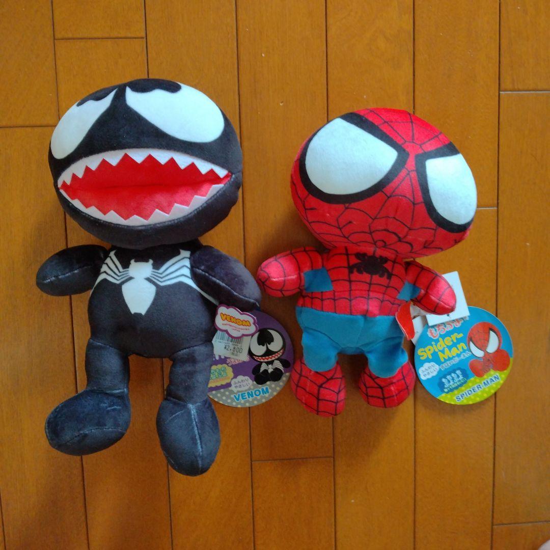 廃番 USJ限定 スパイダーマン ヴェノム ぬいぐるみ もちぷよ - メルカリ