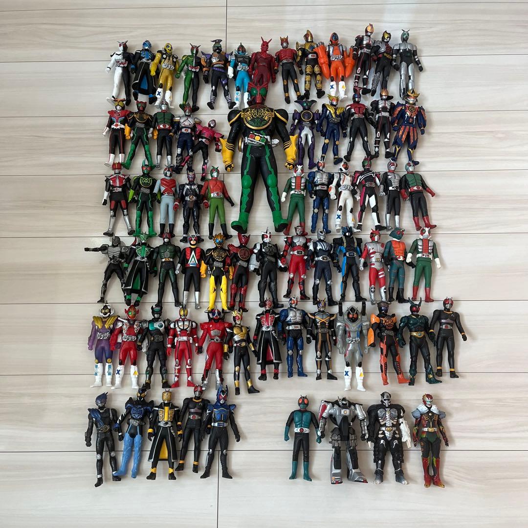 仮面ライダー フィギュア まとめ売り 70体セット（レアも含む）昭和