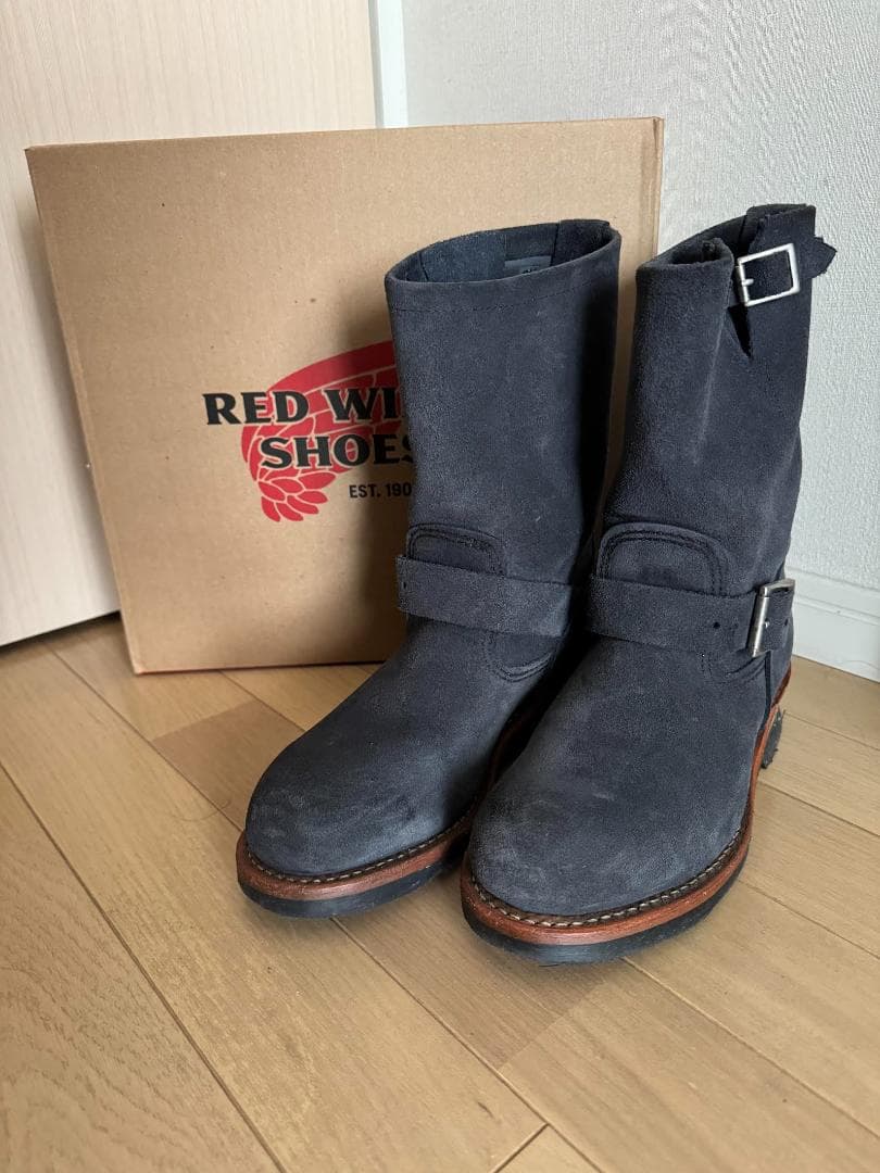 【値下げ】RED WING BEAMSエンジニアスエードブーツ8254 7D REDWING - BEAMS別注8254エンジニア ネイビースエード紺8274 PT99 PT91