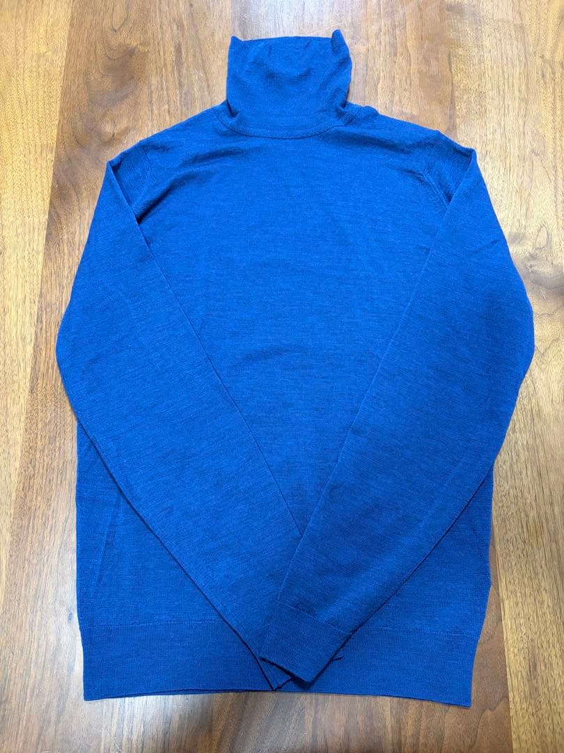 JOHN SMEDLEY タートルネックセーター ロイヤルブルー　Mサイズ JOHN SMEDLEY｜ジョンスメドレー日本公式