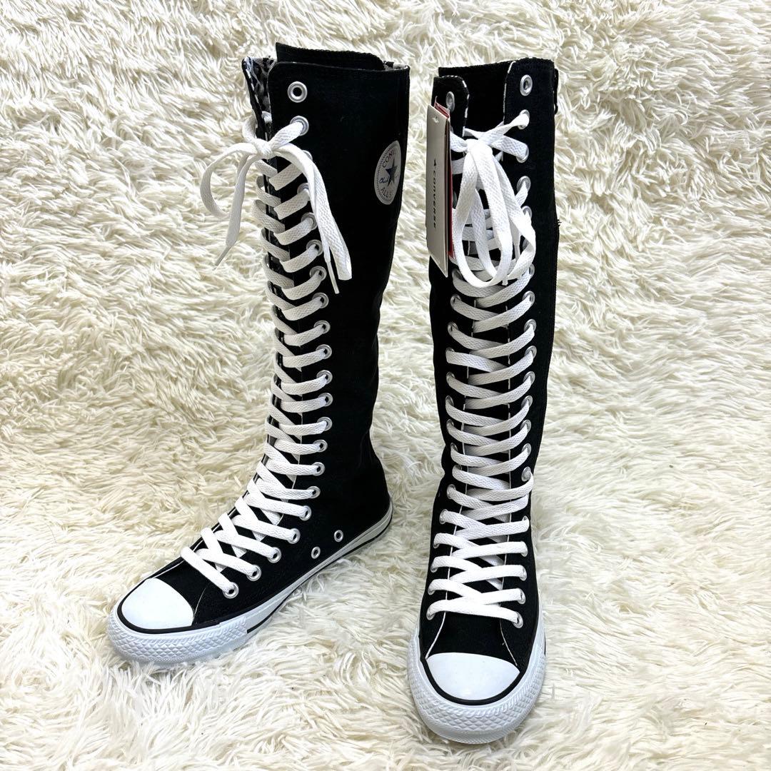 新品・タグ付き】コンバース オールスター ロングブーツ ブラック