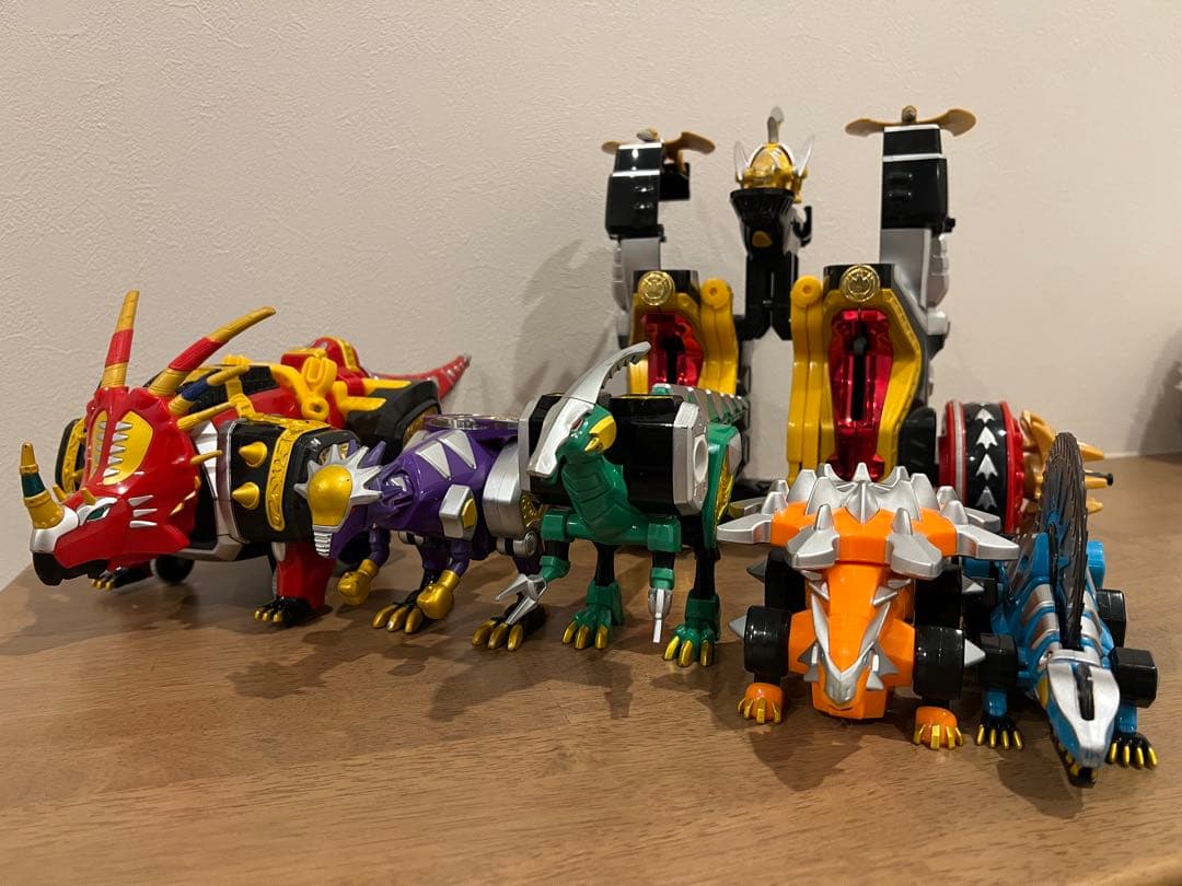 当時物】DX爆竜合体マックスオージャ＋爆竜4体セット 爆竜戦隊