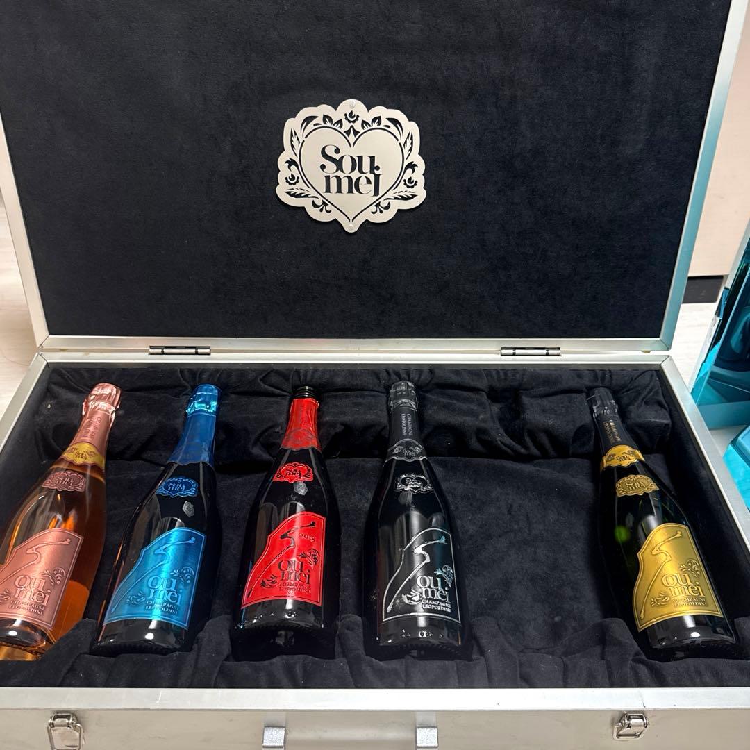 こ*つ様 ソウメイコンプリートアタッシュケース ソウメイ アタッシュケース コンプリート6種 750ml NV シャンパン 果実