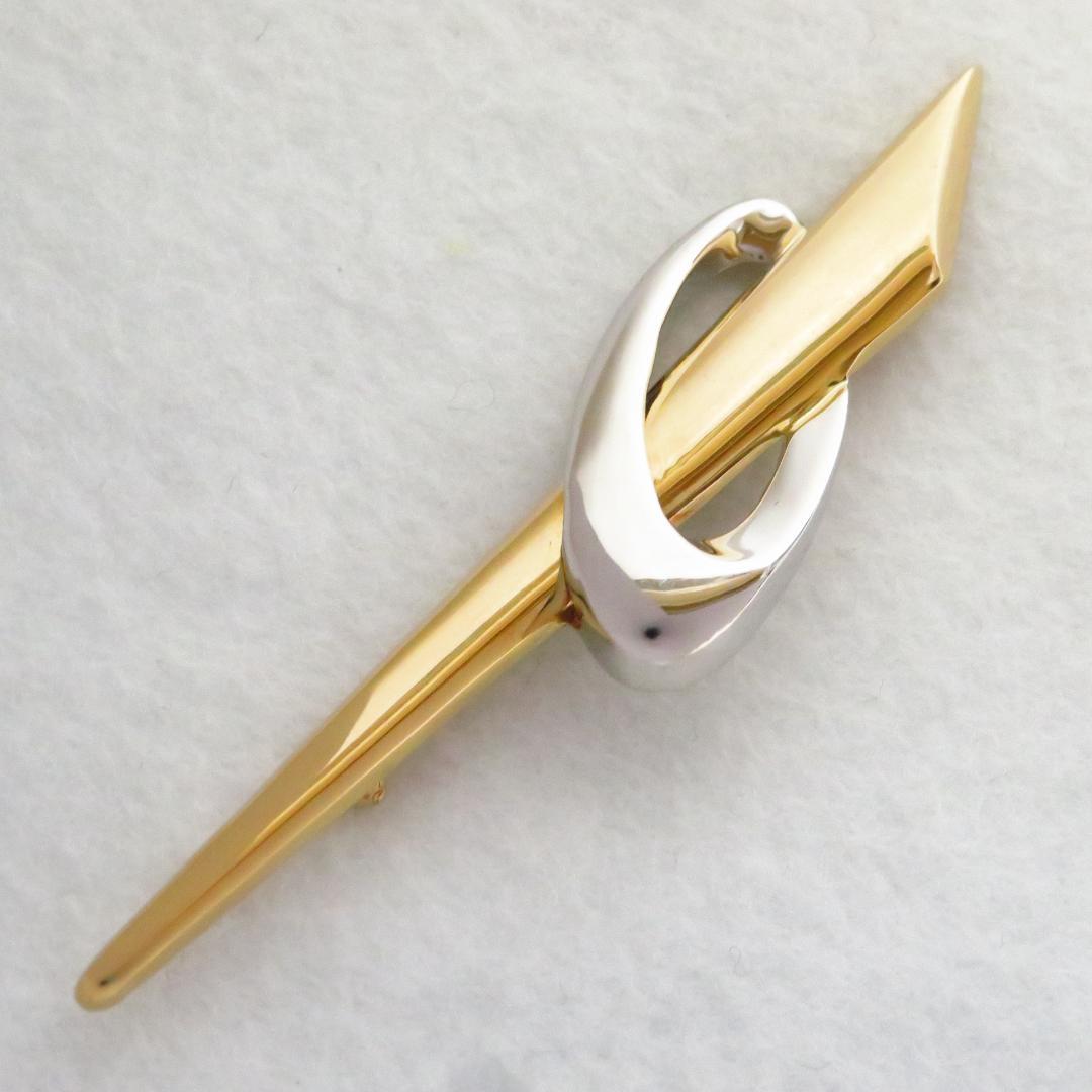 K18 Pt900 ブローチ 男女兼用 アクセサリー 6.3g