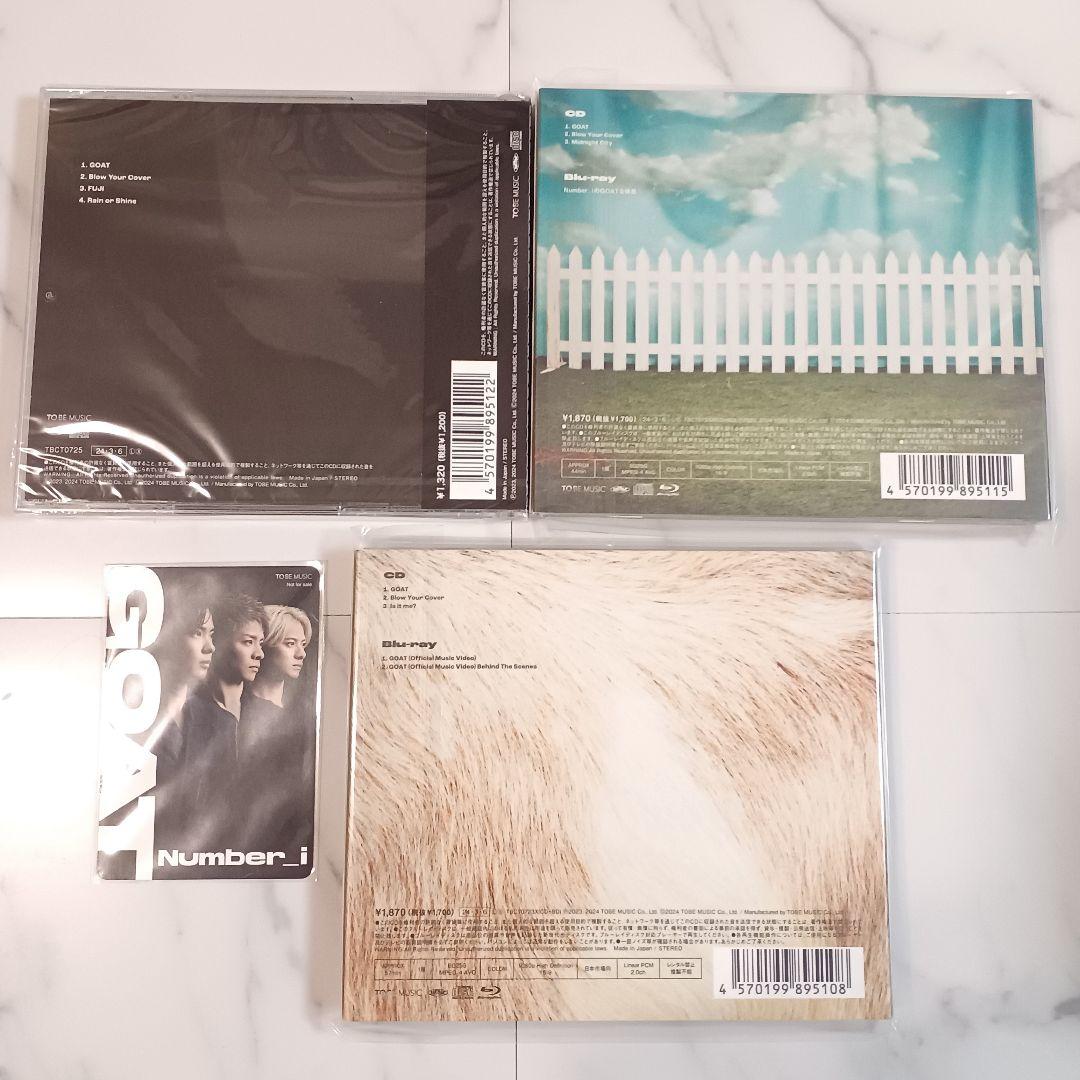 新品未開封】Number_i GOAT CD 三形態 特典付 - メルカリ