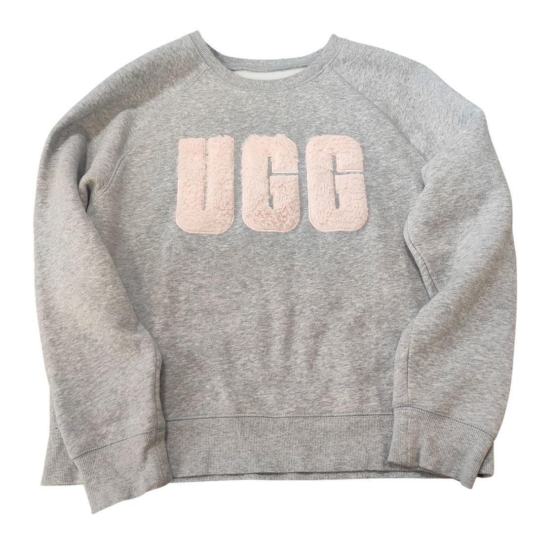 UGG スウェット グレー ピンクロゴ Mサイズ トレーナー アグ - メルカリ