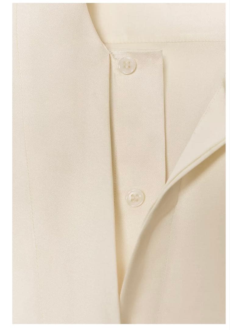 zara zw collection コンビサテンブラウス 新品 タグ付き - メルカリ