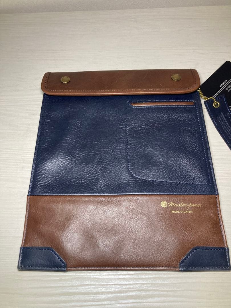 未使用品】master-piece タブレットケース iPadケース 青 - メルカリ