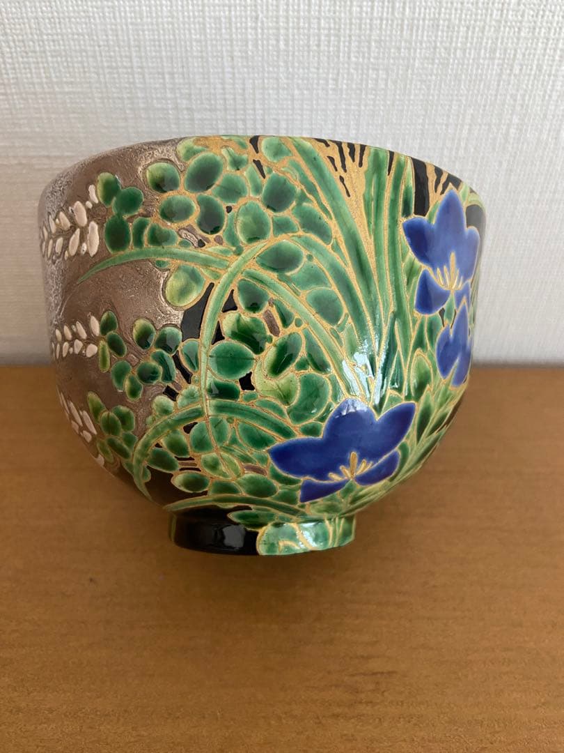 抹茶茶碗 乾山 山崎窯 浅野紫仙 - メルカリ
