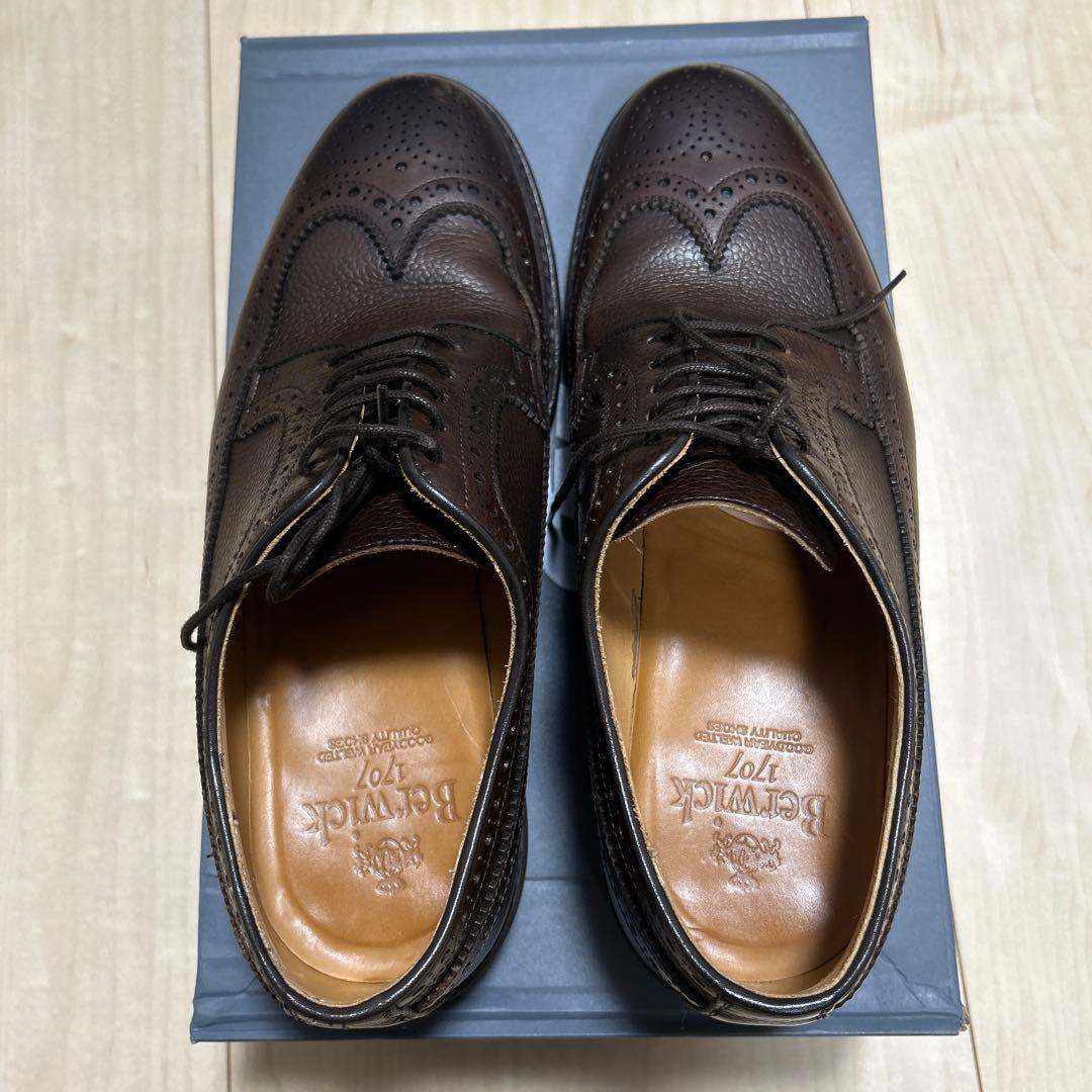 Berwick 1707 ウイングチップ ダークブラウン 4550SIDADB - メルカリ