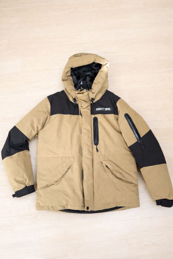 Schott DOWN ダウンジャケット Lサイズ USA製 Schott Down Jacket 黒 L ショット ダウンジャケット グース
