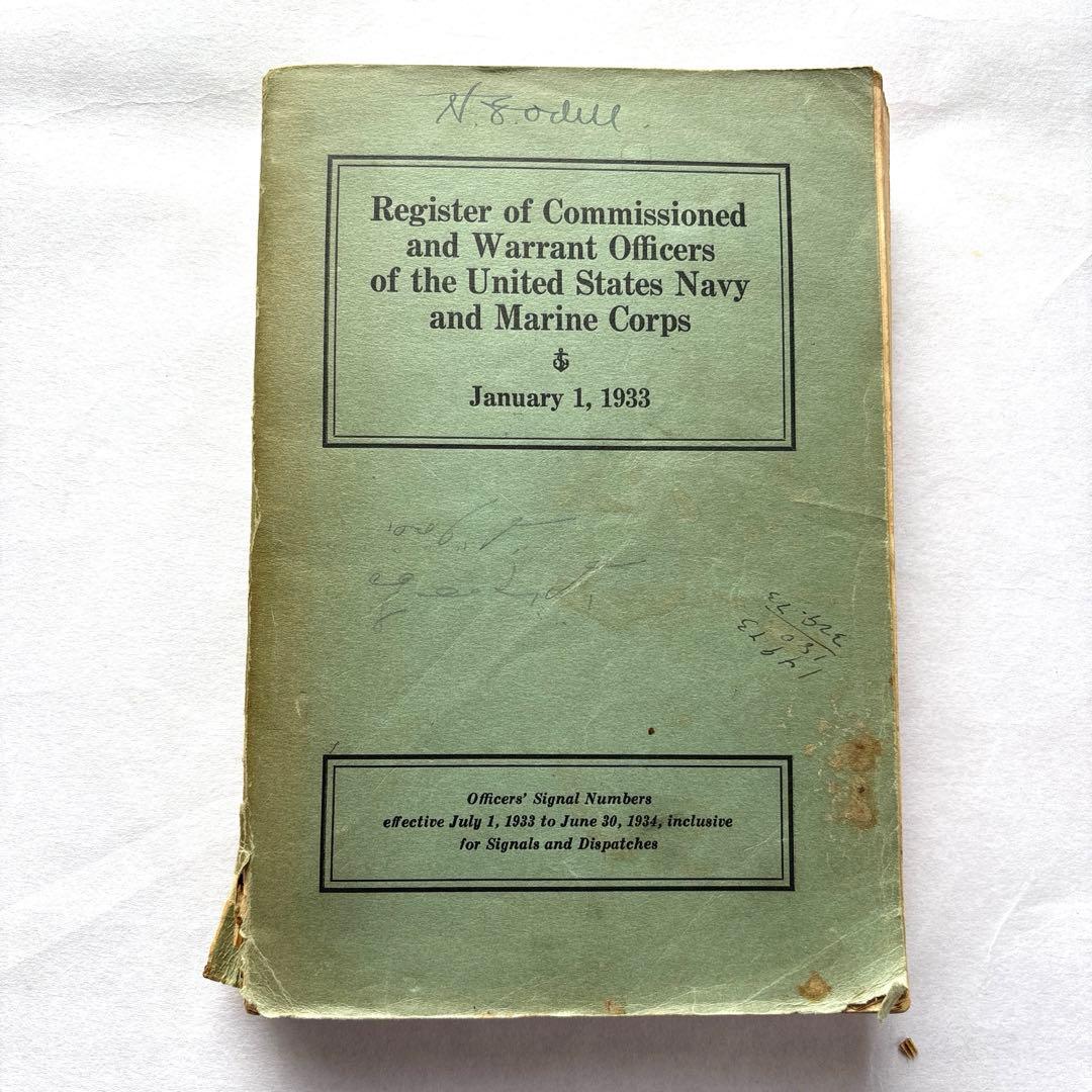 【洋書・海軍】米国海軍および海兵隊の将校名簿 1933年 米国海軍省発行 戦後80年 真継不二夫作品展「海軍兵学校」 - ふくしまの旅