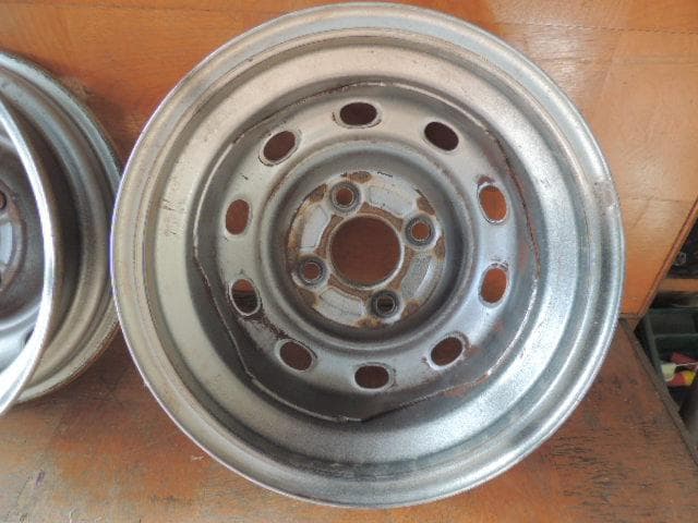 T407　12×4.00B　スチールホイール　4枚　PCD100　4穴　自家塗装