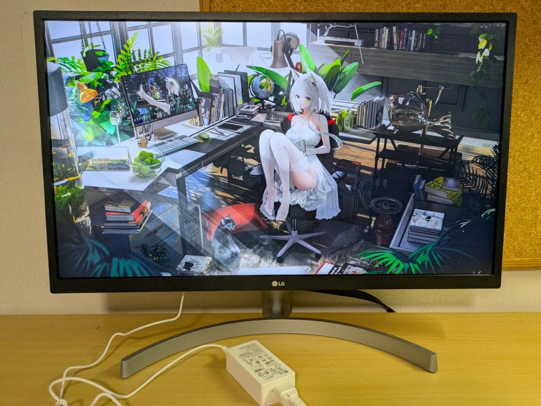 投入時間63 LG 4K IPS 27インチ モニター 27UL500-W - メルカリ