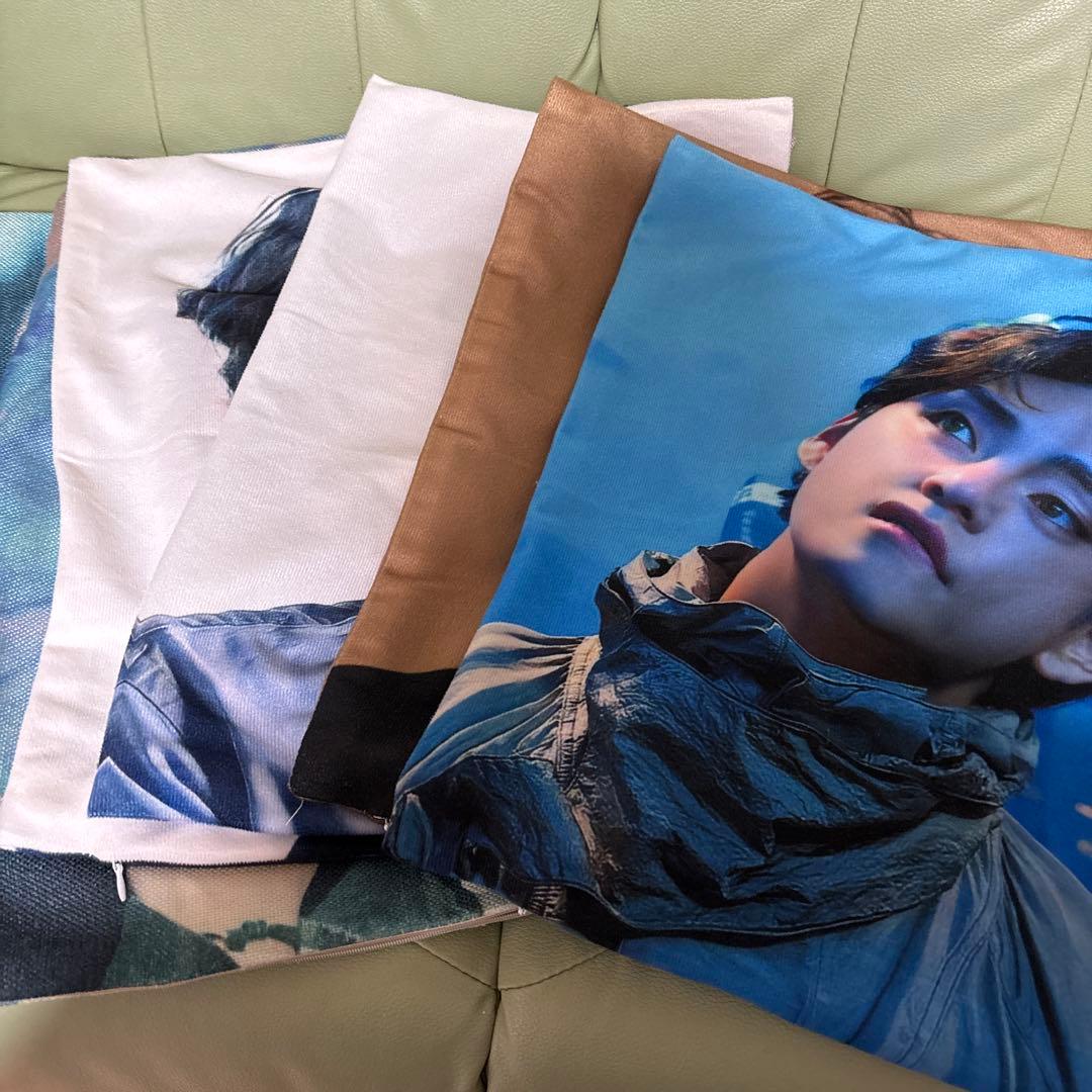 BTS V プリントクッションとクッションカバー - メルカリ