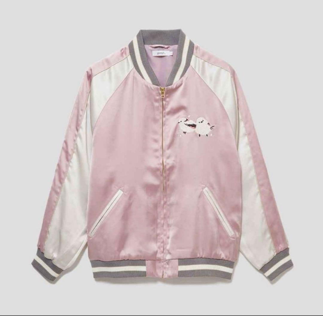 グラニフ シマエナガ スカジャン Lサイズ - メルカリ