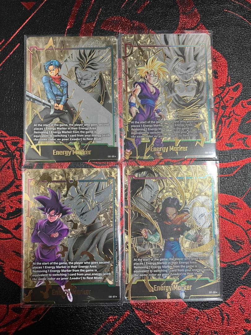 e01-10 孫悟飯 パラレル エナジーマーカー 他3種 英語版 海外 エナマ