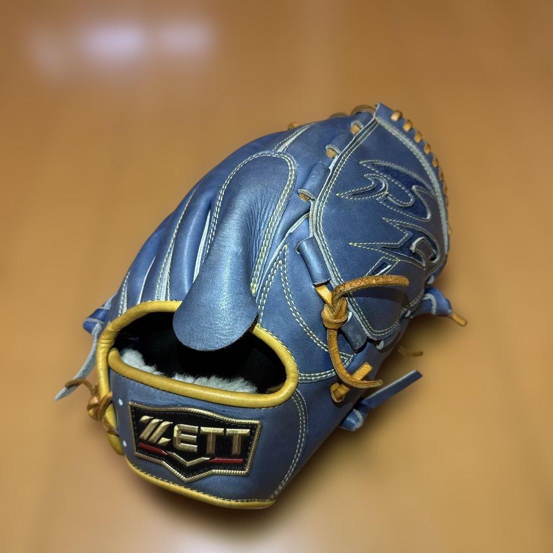 ZETT プロステイタス　軟式用オーダー投手用　グローブ 青 プロステイタス 【当店限定モデル】 ゼット ZETT プロステイタス