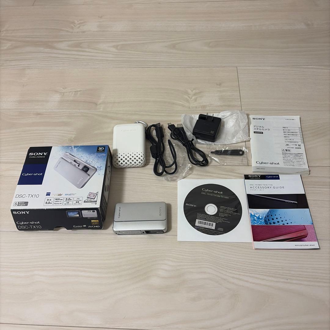SONY Cyber-shot DSC-TX10 シルバー 防水 Sony Cyber-shot® DSC-TX10 (Silver) Waterproof 16.2-megapixel