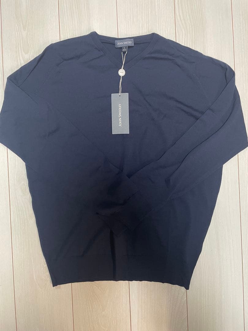 新品　JOHN SMEDLEY Vネックメリノウールセーター　ミッドナイト L 楽天市場】JOHN SMEDLEY ジョンスメドレー ニット WHARTON ウォートン